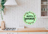 ROUND Digital Graphic Design MERRY CHRISTMAS Holiday Sublimation PNG SVG Lake House Sign Farmhouse Country Home Cabin Workshop Man Cave Wall Art Wreath Design Gift Crafters Delight HAPPY CRAFTING {{ JAMsCraftCloset }}