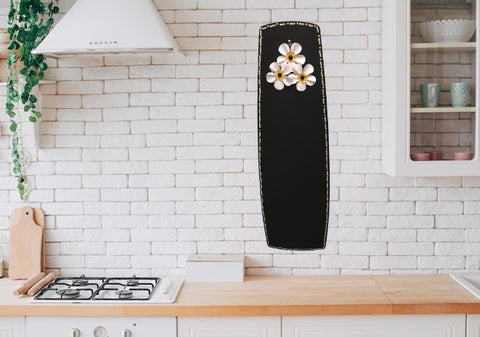 Chalkboard White Yellow Upcycled Repurposed Ceiling Fan Blade Wall Art Home Decor Gift {{ JAMsCraftCloset }}