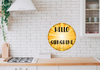ROUND Digital Graphic Design HELLO SUNSHINE Sublimation PNG SVG Lake House Sign Farmhouse Country Home Cabin Workshop Man Cave Wall Art Wreath Design Gift Crafters Delight HAPPY CRAFTING {{ JAMsCraftCloset }}