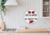 ROUND Digital Graphic Design LIFE IS SHORT EAT DESSERT FIRST Sublimation PNG SVG Lake House Sign Farmhouse Country Home Cabin KITCHEN Wall Art Decor Wreath Design Gift Crafters Delight HAPPY CRAFTING {{ JAMsCraftCloset }}