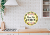 ROUND Digital Graphic Design BLESS THIS KITCHEN Sublimation PNG SVG Lake House Sign Farmhouse Country Home Cabin KITCHEN Wall Art Decor Wreath Design Gift Crafters Delight HAPPY CRAFTING {{ JAMsCraftCloset }}