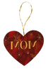 Christmas Personalized Ornament Handmade NAME ON HEART RED GOLD BLING Large HEART SHAPED Wooden Sublimation Large Holiday Tree Decoration GIFT Crafters Delight {{ JAMsCraftCloset }}