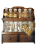 Vintage WOODEN SPICE RACK - USED - Collectible - Gift for the Vintage Collector - Kitchen Decor - Spices - JAMsCraftCloset