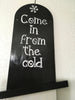 FAN BLADE Wall Art Chalkboard COME IN FROM THE COLD Upcycled Repurposed Ceiling Fan Blade Wall Art Hand Painted Christmas Holiday Decor Handmade Home Decor Unique Gift - JAMsCraftCloset