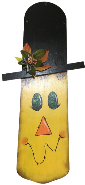 FAN BLADE Wall Art SCARECROW 2 Upcycled Repurposed Ceiling Fan Blade Wall Art Hand Painted FALL Holiday Decor Handmade Home Decor Unique Gift {{ JAMsCraftCloset }}