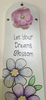 FAN BLADE Wall Art LET YOUR DREAMS BLOSSOM Upcycled Repurposed Ceiling Fan Blade Wall Art Hand Painted Positive Saying Decor Handmade Home Decor Unique Gift {{ JAMsCraftCloset }}