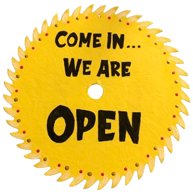 Vintage SAW BLADE Round Circular Upcycled Handmade Hand Painted Wall Art OPEN - CLOSED Home Decor Saw Wall Hanging Sawblade Art Metal Art Blade Art Circular Saw Art Crafters Delight Unique Gift House Decor Camper Decor {{ JAMsCraftCloset }}