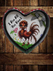 Valentine Heart-Shaped Tin Wall Art Handmade Hand Painted Love Saying - I AM ALL YOU NEED Holiday Decoration Gift Idea Crafters Delight {{ JAMsCraftCloset }}