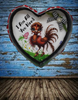 Valentine Heart-Shaped Tin Wall Art Handmade Hand Painted Love Saying - I AM ALL YOU NEED Holiday Decoration Gift Idea Crafters Delight {{ JAMsCraftCloset }}