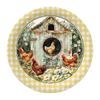 ROUND Digital Graphic Design WELCOME TO THE COOP 3 Rooster Hens Daisies Floral Wedding Gift First Home Sublimation Decoupage PNG SVG Country Farmhouse Home Kitchen Decor Wall Art Shelf Sitter Gift Crafters Delight - JAMsCraftCloset