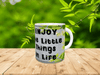 MUG Coffee Full Wrap Sublimation Digital Graphic Design Download ENJOY THE LITTLE THINGS IN LIFE SVG-PNG Kitchen Home Decor Gift Crafters Delight {{ JAMsCraftCloset }}