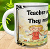 MUG Coffee Full Wrap Sublimation Digital Graphic Design Download TEACHERS ARE SOLAR POWERED SVG-PNG Kitchen Home Decor Gift Crafters Delight {{ JAMsCraftCloset }}
