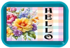 SQUARE Digital Graphic Design SPRING FLORAL - HELLO Sublimation PNG SVG Lake House Sign Farmhouse Country Home Cabin KITCHEN Wall Art Decor Wreath Design Gift Crafters Delight HAPPY CRAFTING - JAMsCraftCloset