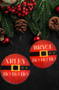 Christmas Personalized Ornament Handmade SANTA HO HO HO Large Round Wooden Sublimation Large Holiday Tree Decoration GIFT Crafters Delight {{ JAMsCraftCloset }}