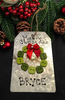 WREATH BUTTON ORNAMENTS Galvanized Tin Metal Christmas Tree Ornament Gift Handmade Holiday Decor Unique Personalized Ornament Stocking Stuffer {{ JAMsCraftCloset }}