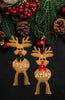 Christmas Personalized Ornament Handmade REINDEER Wooden Holiday Tree Decoration Gift Crafters Delight {{ JAMsCraftCloset }}