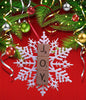 Ornament Handmade Plastic Snowflake Wooden Scrabble Pieces JOY Holiday Tree Decor {{ JAMsCraftCloset }}