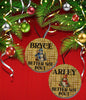 Christmas Personalized Ornament Handmade BETTER NOT POUT Large Round Wooden Sublimation Large Holiday Tree Decoration GIFT Crafters Delight {{ JAMsCraftCloset }}