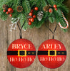 Christmas Personalized Ornament Handmade SANTA HO HO HO Large Round Wooden Sublimation Large Holiday Tree Decoration GIFT Crafters Delight {{ JAMsCraftCloset }}