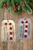 CANDY CANE BUTTON ORNAMENTS Galvanized Tin Metal Christmas Tree Ornament Gift Handmade Holiday Decor Unique Personalized Ornament Stocking Stuffer {{ JAMsCraftCloset }}