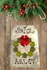 WREATH BUTTON ORNAMENTS Galvanized Tin Metal Christmas Tree Ornament Gift Handmade Holiday Decor Unique Personalized Ornament Stocking Stuffer {{ JAMsCraftCloset }}