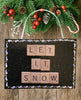 Ornament Wall Art Handmade Wooden Scrabble Pieces LET IT SNOW Christmas Holiday Decor {{ JAMsCraftCloset }}