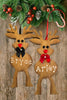 Christmas Personalized Ornament Handmade REINDEER Wooden Holiday Tree Decoration Gift Crafters Delight {{ JAMsCraftCloset }}