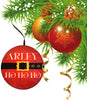 Christmas Personalized Ornament Handmade SANTA HO HO HO Large Round Wooden Sublimation Large Holiday Tree Decoration GIFT Crafters Delight {{ JAMsCraftCloset }}