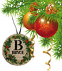 Christmas Personalized Ornament Handmade INITIAL AND NAME WREATH Large Round Wooden Sublimation Large Holiday Tree Decoration GIFT Crafters Delight {{ JAMsCraftCloset }}