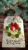 WREATH BUTTON ORNAMENTS Galvanized Tin Metal Christmas Tree Ornament Gift Handmade Holiday Decor Unique Personalized Ornament Stocking Stuffer {{ JAMsCraftCloset }}