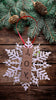 Ornament Handmade Plastic Snowflake Wooden Scrabble Pieces JOY Holiday Tree Decor {{ JAMsCraftCloset }}