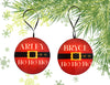 Christmas Personalized Ornament Handmade SANTA HO HO HO Large Round Wooden Sublimation Large Holiday Tree Decoration GIFT Crafters Delight {{ JAMsCraftCloset }}