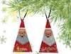 Christmas Personalized Ornament Handmade Hand Painted SANTA Wooden Holiday Tree Decoration Crafters Delight {{ JAMsCraftCloset }}