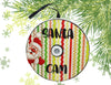 Christmas Ornament Handmade Large Wooden SANTA CAM 1 Sublimation Holiday Tree Decoration Crafters Delight {{ JAMsCraftCloset }}