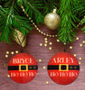Christmas Personalized Ornament Handmade SANTA HO HO HO Large Round Wooden Sublimation Large Holiday Tree Decoration GIFT Crafters Delight {{ JAMsCraftCloset }}