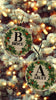 Christmas Personalized Ornament Handmade INITIAL AND NAME WREATH Large Round Wooden Sublimation Large Holiday Tree Decoration GIFT Crafters Delight {{ JAMsCraftCloset }}