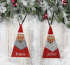 Christmas Personalized Ornament Handmade Hand Painted SANTA Wooden Holiday Tree Decoration Crafters Delight {{ JAMsCraftCloset }}
