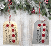 CANDY CANE BUTTON ORNAMENTS Galvanized Tin Metal Christmas Tree Ornament Gift Handmade Holiday Decor Unique Personalized Ornament Stocking Stuffer {{ JAMsCraftCloset }}