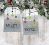 BUTTON ORNAMENTS Galvanized Tin Metal Christmas Tree Ornament Gift Handmade Holiday Decor Unique Personalized Ornament Stocking Stuffer {{ JAMsCraftCloset }}