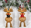 Christmas Personalized Ornament Handmade REINDEER Wooden Holiday Tree Decoration Gift Crafters Delight {{ JAMsCraftCloset }}