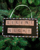 Ornament Wall Art Handmade Wooden Scrabble Pieces SILENT NIGHT Christmas Holiday Decor {{ JAMsCraftCloset }}