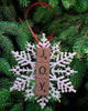 Ornament Handmade Plastic Snowflake Wooden Scrabble Pieces JOY Holiday Tree Decor {{ JAMsCraftCloset }}