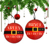 Christmas Personalized Ornament Handmade SANTA HO HO HO Large Round Wooden Sublimation Large Holiday Tree Decoration GIFT Crafters Delight {{ JAMsCraftCloset }}