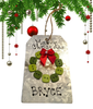WREATH BUTTON ORNAMENTS Galvanized Tin Metal Christmas Tree Ornament Gift Handmade Holiday Decor Unique Personalized Ornament Stocking Stuffer {{ JAMsCraftCloset }}
