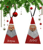 Christmas Personalized Ornament Handmade Hand Painted SANTA Wooden Holiday Tree Decoration Crafters Delight {{ JAMsCraftCloset }}