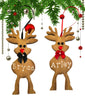 Christmas Personalized Ornament Handmade REINDEER Wooden Holiday Tree Decoration Gift Crafters Delight {{ JAMsCraftCloset }}