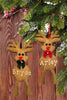 Christmas Personalized Ornament Handmade REINDEER Wooden Holiday Tree Decoration Gift Crafters Delight {{ JAMsCraftCloset }}