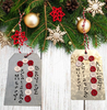 CANDY CANE BUTTON ORNAMENTS Galvanized Tin Metal Christmas Tree Ornament Gift Handmade Holiday Decor Unique Personalized Ornament Stocking Stuffer {{ JAMsCraftCloset }}