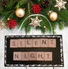 Ornament Wall Art Handmade Wooden Scrabble Pieces SILENT NIGHT Christmas Holiday Decor {{ JAMsCraftCloset }}