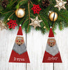 Christmas Personalized Ornament Handmade Hand Painted SANTA Wooden Holiday Tree Decoration Crafters Delight {{ JAMsCraftCloset }}